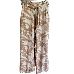 Purple & More Paperbag Wide Leg Pants with Pockets and Belt Women's Medium NEW